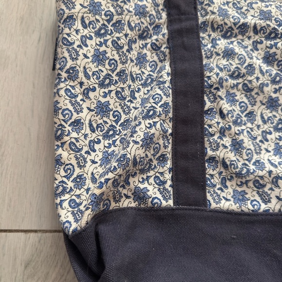 J.Crew structured canvas tote bag beach bag - Picture 2 of 11